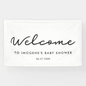 Einfache Baby-Dusche Banner (Horizontal)