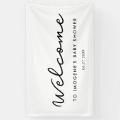 Einfache Baby-Dusche Banner (Vertikal)