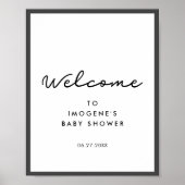 Einfache Baby-Dusche Poster (Vorne)