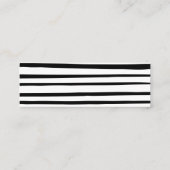 Einfache Baby-Dusche-Registrierungskarte Mini Visitenkarte (Rückseite)