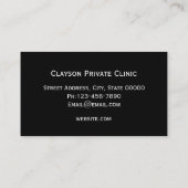 Einfache Baby-Fuß-pädiatrische Visitenkarte (Rückseite)