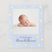 Einfache Baby Wasserfarbenkuh sprang über den Mond (Vorderseite)