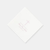 Einfache Baby-Widmungs-/Taufserviette Serviette (Ecke)