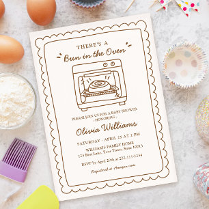 Einfache Babybauch-Baby-Shower-Einladung Einladung