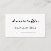 Einfache Babydusche-Degustation Begleitkarte (Vorderseite)