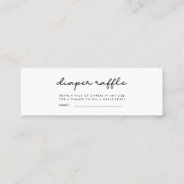 Einfache Babydusche-Degustation Mini Visitenkarte