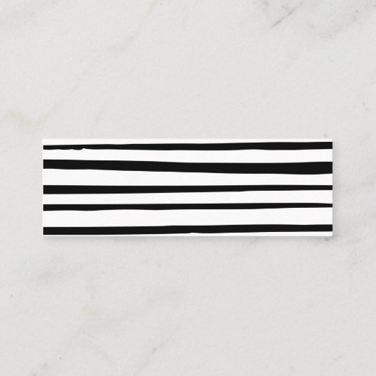 Einfache Babydusche-Degustation Mini Visitenkarte (Rückseite)