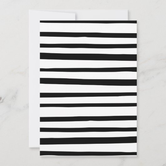 Einfache Babydusche Einladung (Rückseite)