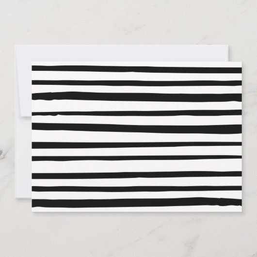 Einfache Babydusche Einladung (Rückseite)