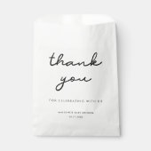 Einfache Babydusche Geschenktütchen (Vorderseite)