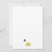 Einfache Babydusche mit Balloons Einladung (Rückseite)