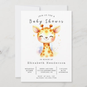 Einfache Babydusche nach Maß Einladung