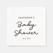 Einfache Babydusche Serviette (Vorderseite)