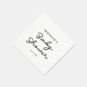 Einfache Babydusche Serviette (Ecke)