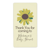 Einfache Babydusche Sonnenblumen Grünpflanzen (Vorne)