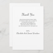 Einfache Babydusche Vielen Dank Dankeskarte (Vorne/Hinten)