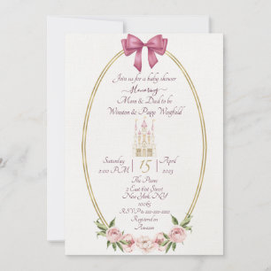 Einfache Babyparty-Einladung für eine kleine Prinz Einladung