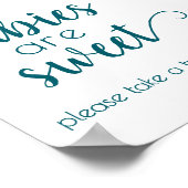 Einfache Babys sind süß | Fall Orange Duschzeichen Poster (Ecke)