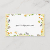 Einfache Babysitter-Visitenkarten Visitenkarte (Rückseite)