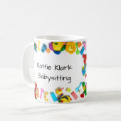 Einfache Babysittung Kaffeetasse (Vorderseite Links)