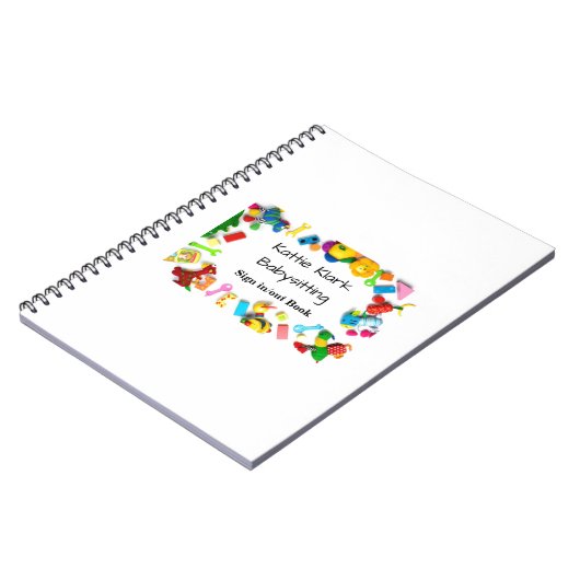 Einfache Babysittung Notizblock (Linke Seite)