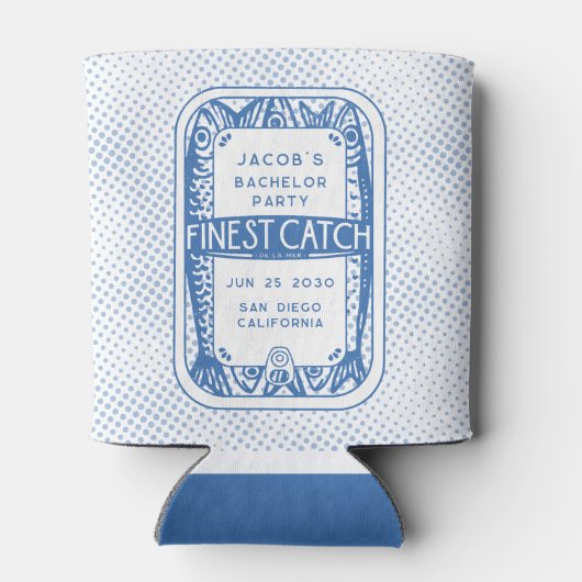 Einfache Bachelor Party Angeln Typ Wochenendausflu Dosenkühler (Rückseite)