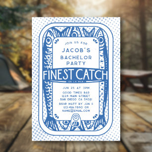 Einfache Bachelor Party Angeln Typ Wochenendausflu Einladung