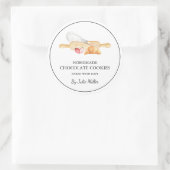 Einfache Backpackung mit Liebe Label für kleine Un Runder Aufkleber (Tasche)