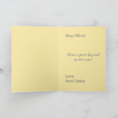 Einfache Ballons Geburtstagsfeier maßgeschneidert Feiertagskarte (Innenseite)