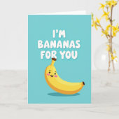 Einfache Bananen Für Dich Karte (Gelbe Blume)