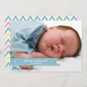 Einfache Banner-Foto-Urlaubskarte Feiertagskarte (Vorne/Hinten)