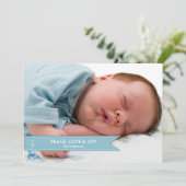 Einfache Banner-Foto-Urlaubskarte Feiertagskarte (Stehend Vorderseite)