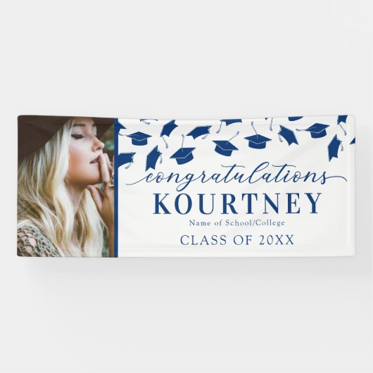 Einfache Banner für 2025 Abschluss Foto (Horizontal)