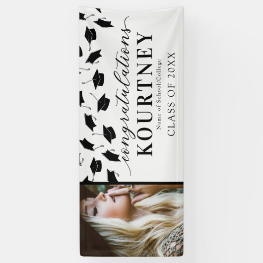 Einfache Banner für 2025 Abschluss Foto (Vertikal)