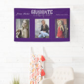 Einfache Banner für eine moderne Lila Foto Graduat (Insitu)