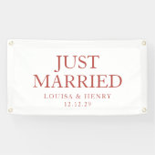 Einfache Banner für verheiratete Autos (Horizontal)