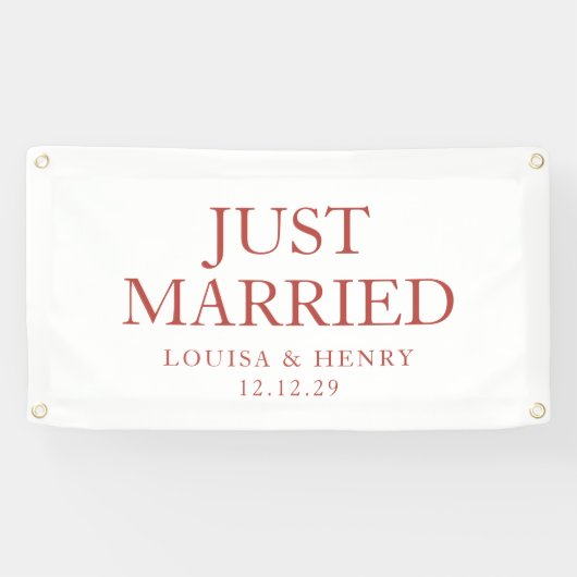 Einfache Banner für verheiratete Autos (Horizontal)