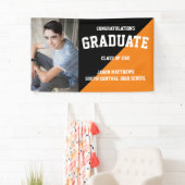 Einfache Banner mit einem Foto Schwarz-Orange-Absc (Insitu)