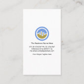 Einfache Bar der Aktie Visitenkarte (Rückseite)