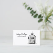 Einfache Barausstattungskarte für die Vintage Rest Visitenkarte (Stehend Vorderseite)