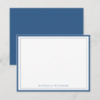 Einfache Basis Navy Blue Border Stationierung