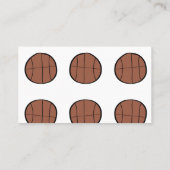 einfache Basketball-Baseball-Bronze Visitenkarte (Rückseite)