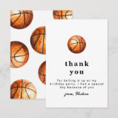 Einfache Basketball-Party Danke (Vorne/Hinten)