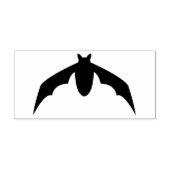 Einfache Bassform mit Flügelschlag in flatternder  Gummistempel (Prägung)