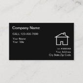 Einfache Baugewerbe-Karten Visitenkarte (Rückseite)