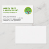 Einfache Baumstruktur-Logo | Landflucht Visitenkarte (Vorne/Hinten)