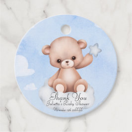 Einfache Bearly Baby Dusche Gevor Tag Geschenkanhänger