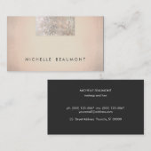 Einfache Beauty und Mode-Chic Kupfer-Imitate Seque Visitenkarte (Vorne/Hinten)