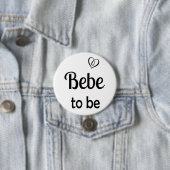 Einfache Bebe zum Baby-Shooter-Button Button (Beispiel)