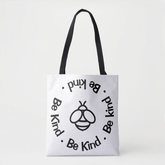 Einfache Bee Kind - niedliches Honigbienendesign Tasche (Vorderseite)